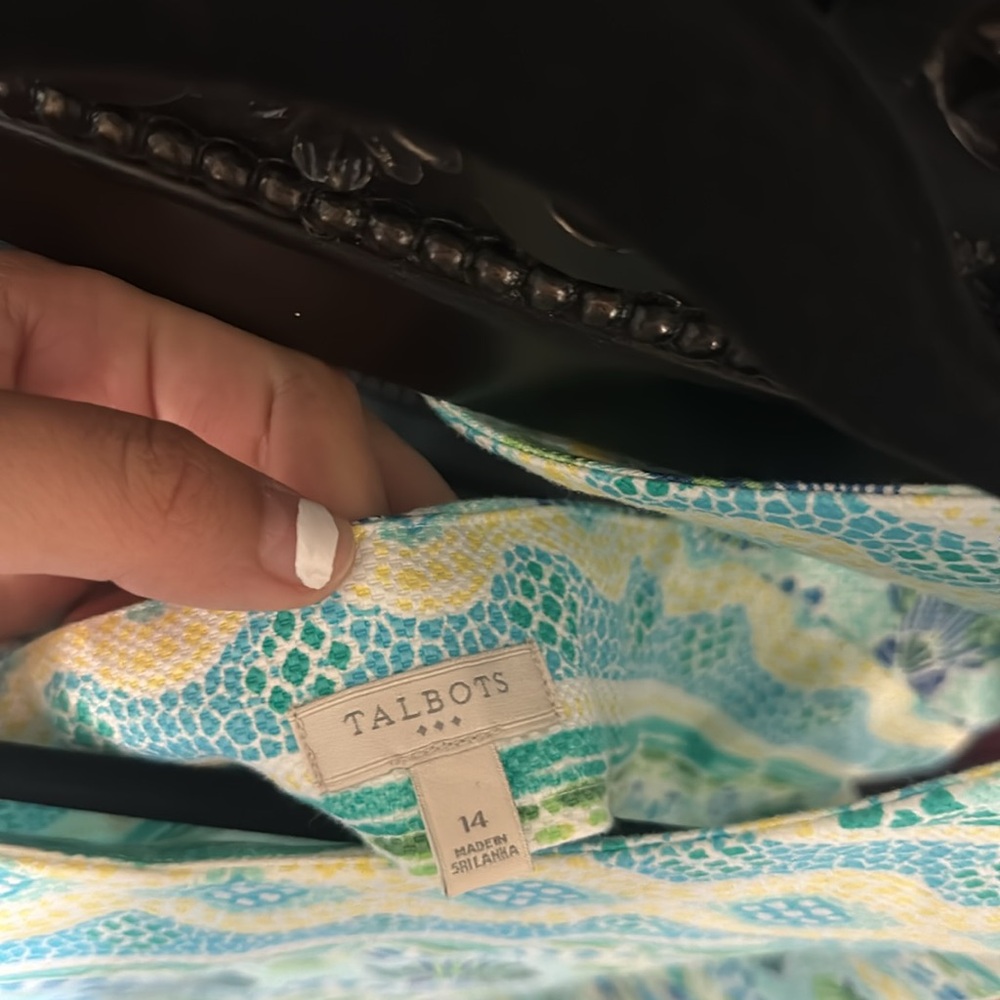 New Talbots Seashell Open Bow Back Sleeveless Shi… - image 3